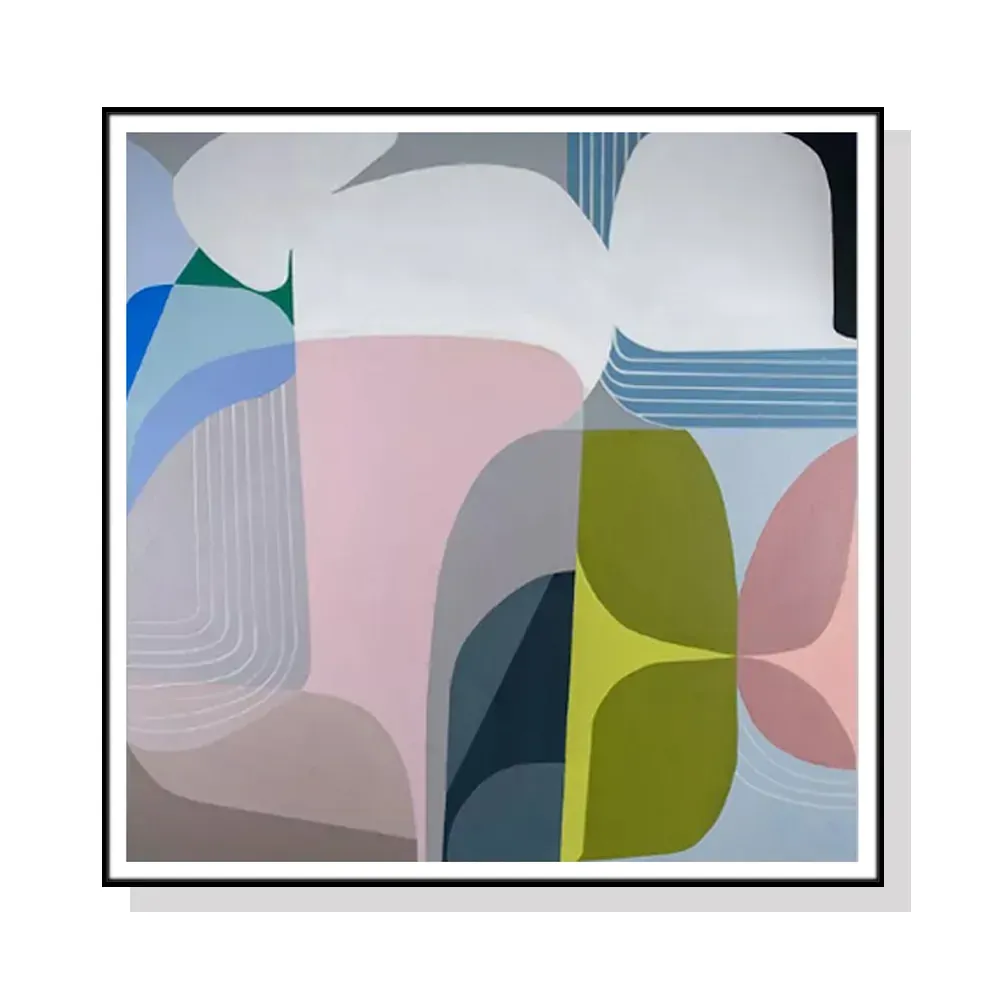 100cmx100cm Skyways Black Frame Canvas Wall Art 100cmx100cm Skyways Black Frame Canvas Wall Art