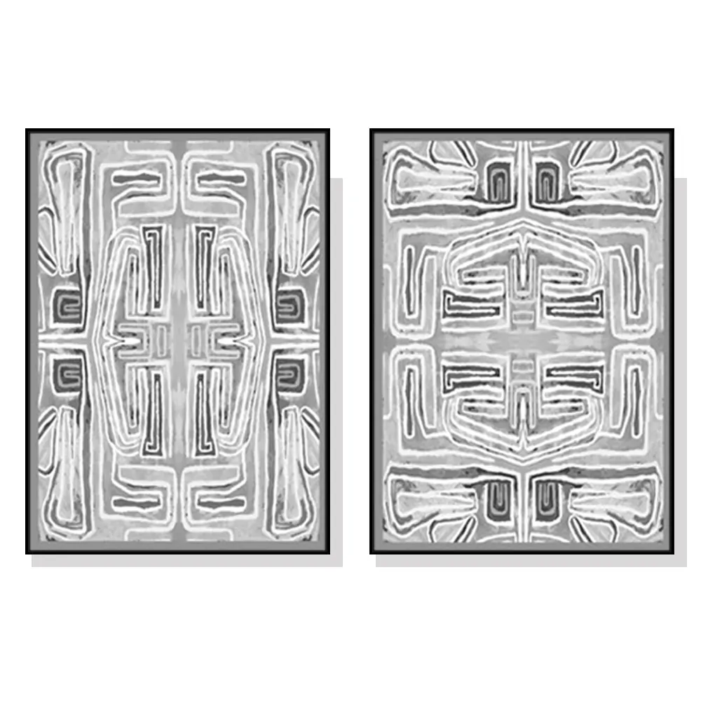 100cmx150cm Black White Pattern 2 Sets Black Frame Canvas Wall Art 100cmx150cm Black White Pattern 2 Sets Black Frame Canvas Wall Art