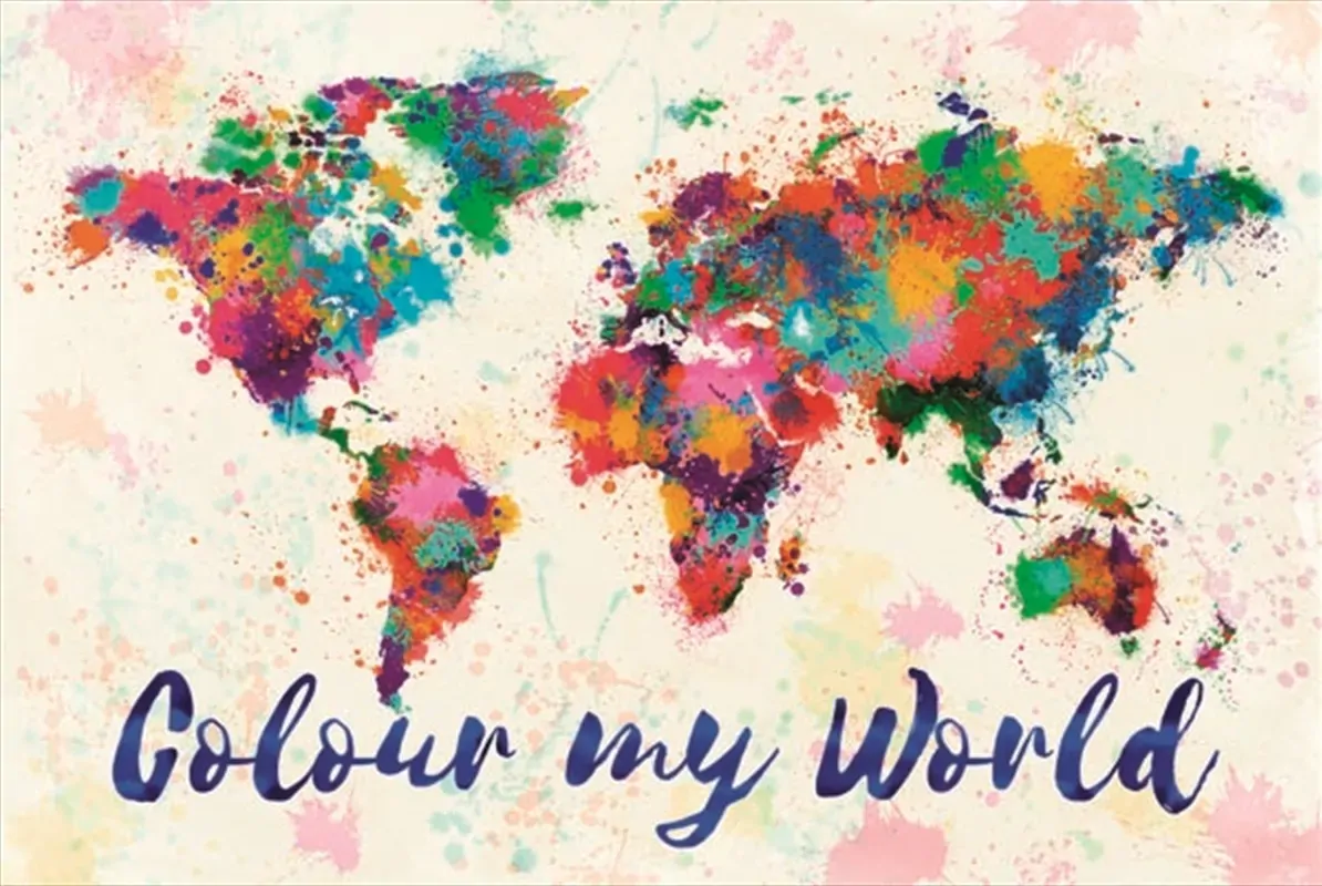 Colour My World - Poster Map Colour My World - Poster Map