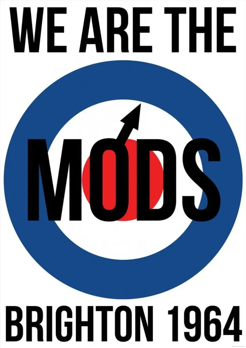 We Are The Mods-Brighton 1964 Poster We Are The Mods-Brighton 1964 Poster