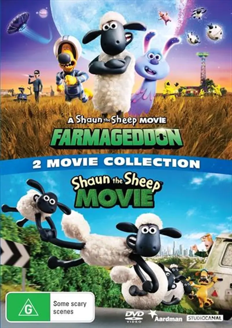 A Shaun The Sheep Movie - Farmageddon / Shaun The Sheep Movie | Double Pack - Franchise Pack DVD A Shaun The Sheep Movie - Farmageddon / Shaun The Sheep Movie | Double Pack - Franchise Pack DVD