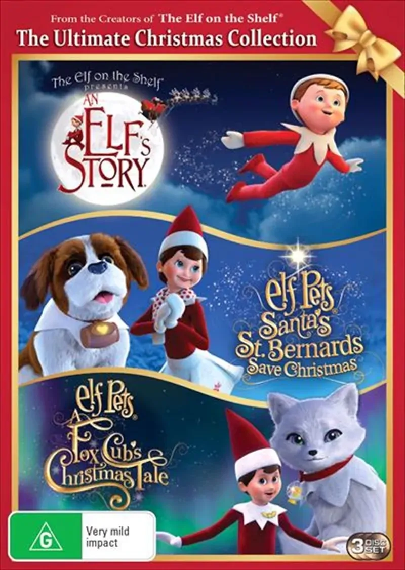 An Elf's Story - The Elf On The Shelf / Elf Pets - Santa's St. Bernard's Save Christmas / Elf Pets - DVD An Elf's Story - The Elf On The Shelf / Elf Pets - Santa's St. Bernard's Save Christmas / Elf Pets - DVD