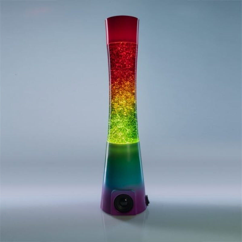 Rainbow Glitter Speaker Lamp Rainbow Glitter Speaker Lamp