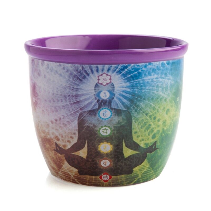 Wild Scents Chakra Ceramic Smudge Bowl Wild Scents Chakra Ceramic Smudge Bowl