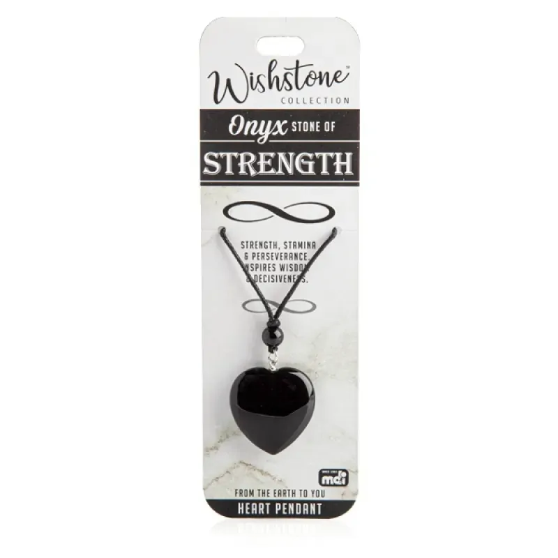Wishstone Collection Onyx Heart Pendant Wishstone Collection Onyx Heart Pendant