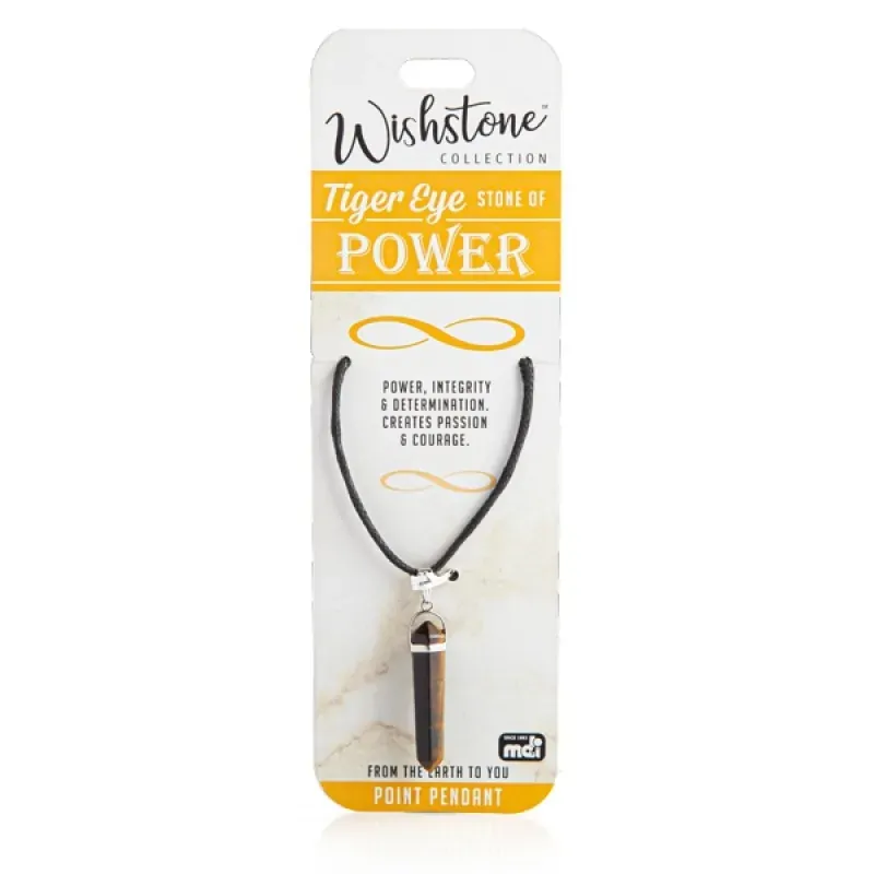 Wishstone Collection Tiger Eye Point Pendant Wishstone Collection Tiger Eye Point Pendant