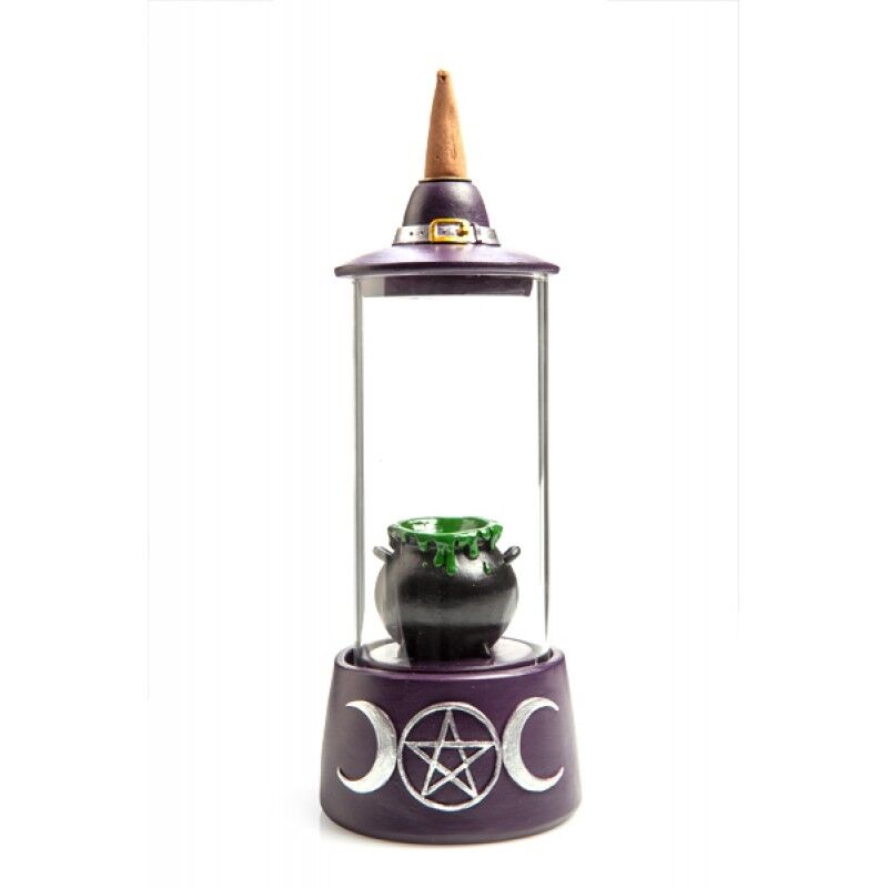Cauldron Glass Case LED Backflow Incense Burner Cauldron Glass Case LED Backflow Incense Burner