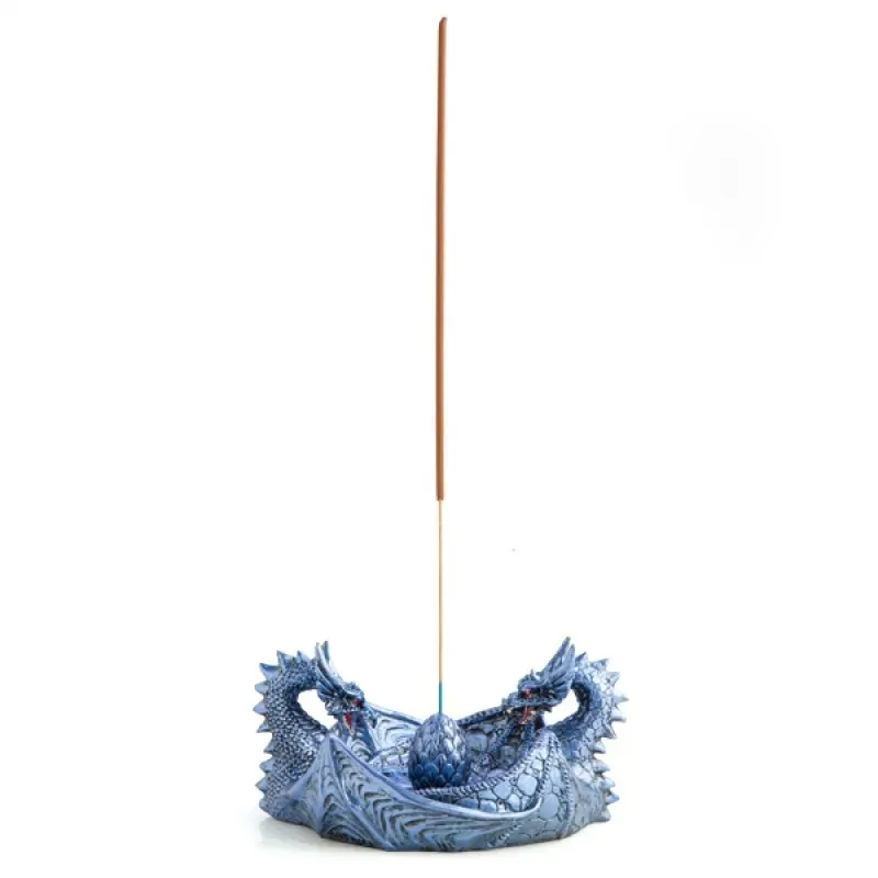 2 Ice Dragons with Egg Incense Burner 2 Ice Dragons with Egg Incense Burner