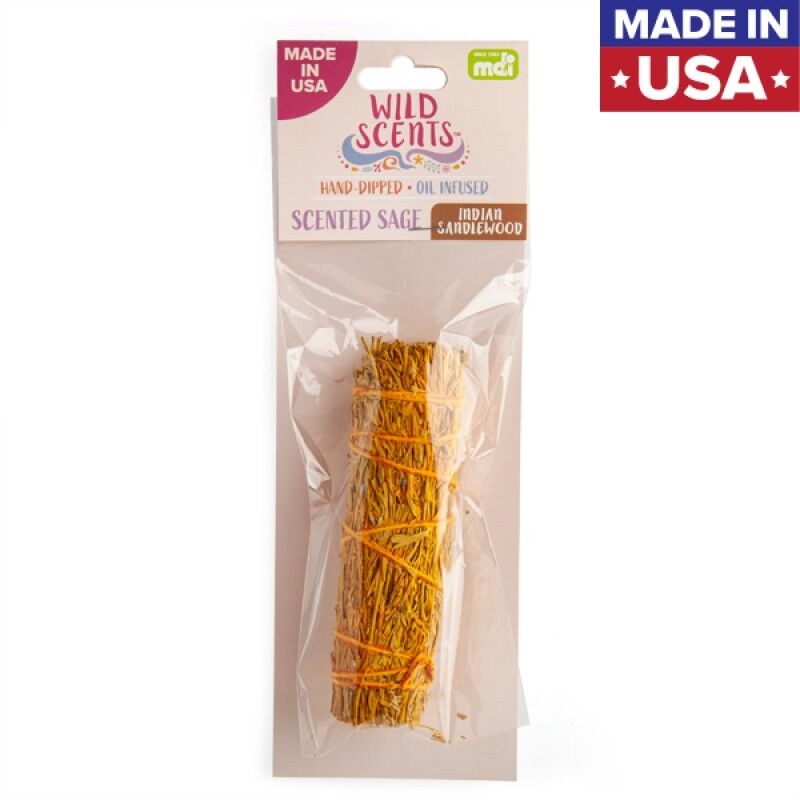 Wild Scents Indian Sandalwood Sage Smudge Stick Wild Scents Indian Sandalwood Sage Smudge Stick