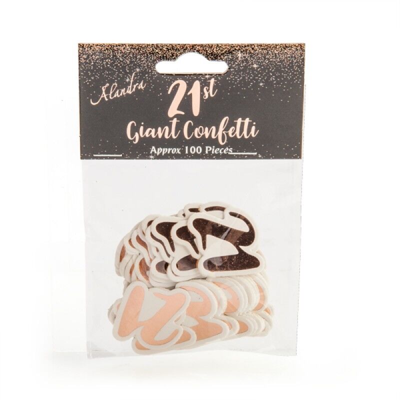 21st Rose Gold Giant Confetti (100 pcs) 21st Rose Gold Giant Confetti (100 pcs)