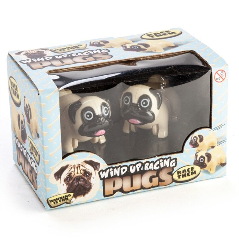 Wind Up Racing Pugs - Set of 2 Wind Up Racing Pugs - Set of 2
