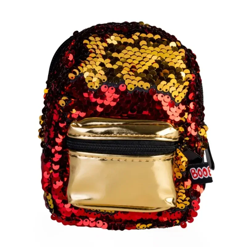 Gold Red Sequins Backpack Mini Gold Red Sequins Backpack Mini