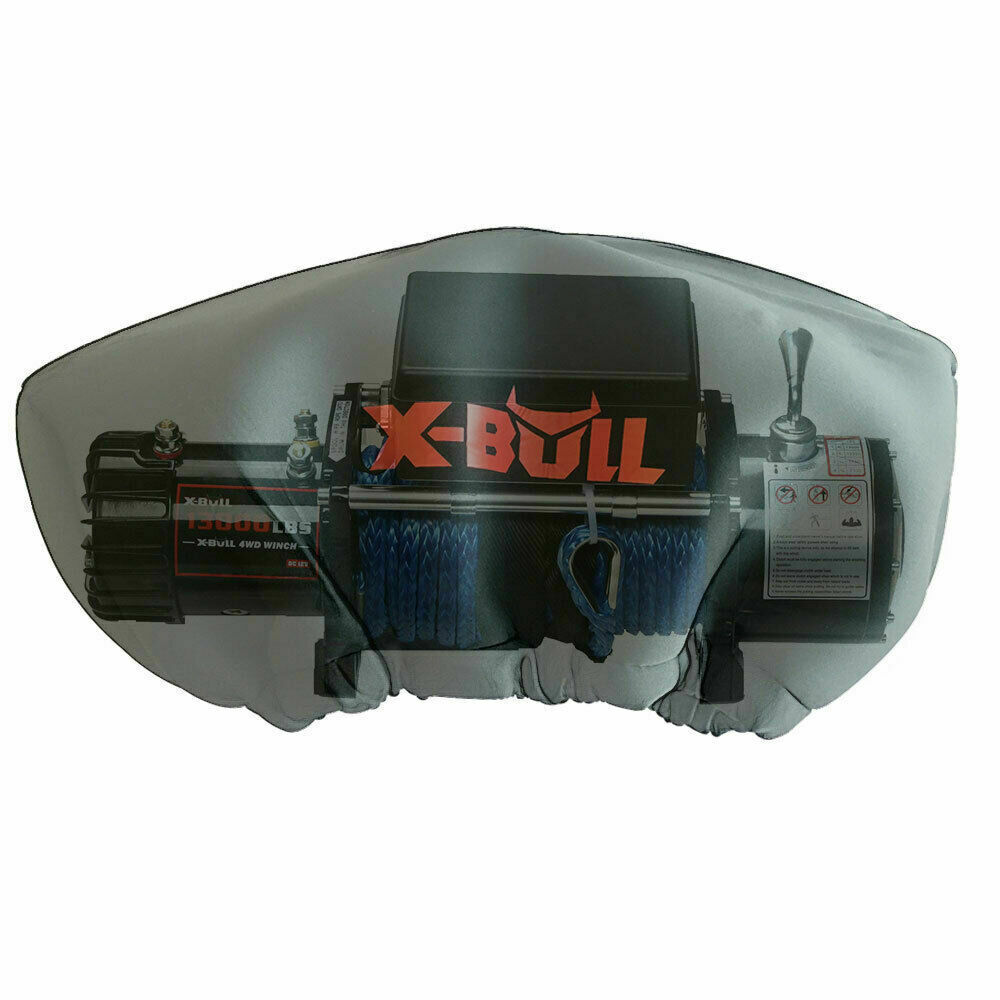 X-BULL Winch Cover Waterproof fits 8000-17000LBS Winch Dust Cover Soft 4X4 X-BULL Winch Cover Waterproof fits 8000-17000LBS Winch Dust Cover Soft 4X4