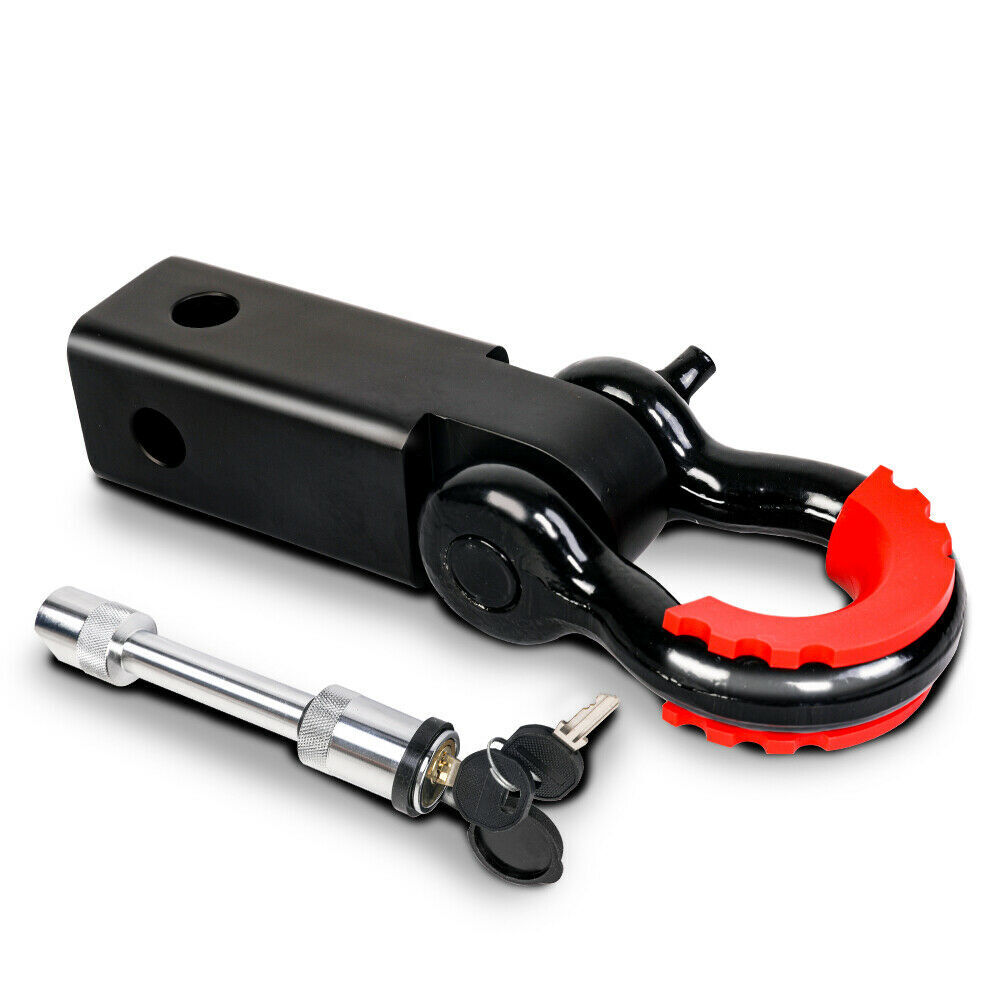 X-BULL Hitch Receiver 5T Recovery Receiver with Bow Shackle Tow Bar Off Road 4WD X-BULL Hitch Receiver 5T Recovery Receiver with Bow Shackle Tow Bar Off Road 4WD