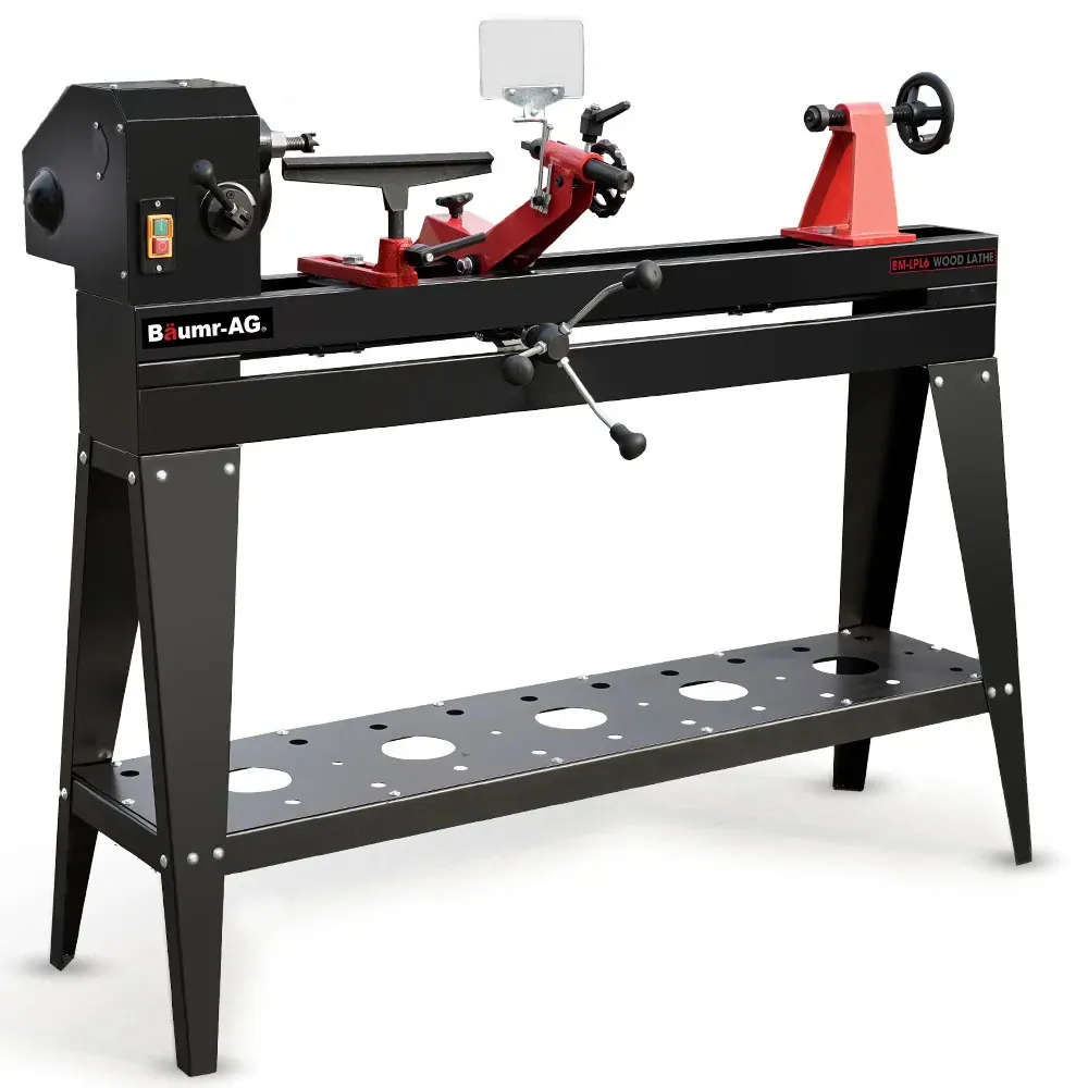 BAUMR-AG 1000 x 350mm Heavy Duty Wood Lathe Turning Machine, 550W S1 Motor, Variable Speed, with Stand BAUMR-AG 1000 x 350mm Heavy Duty Wood Lathe Turning Machine, 550W S1 Motor, Variable Speed, with Stand