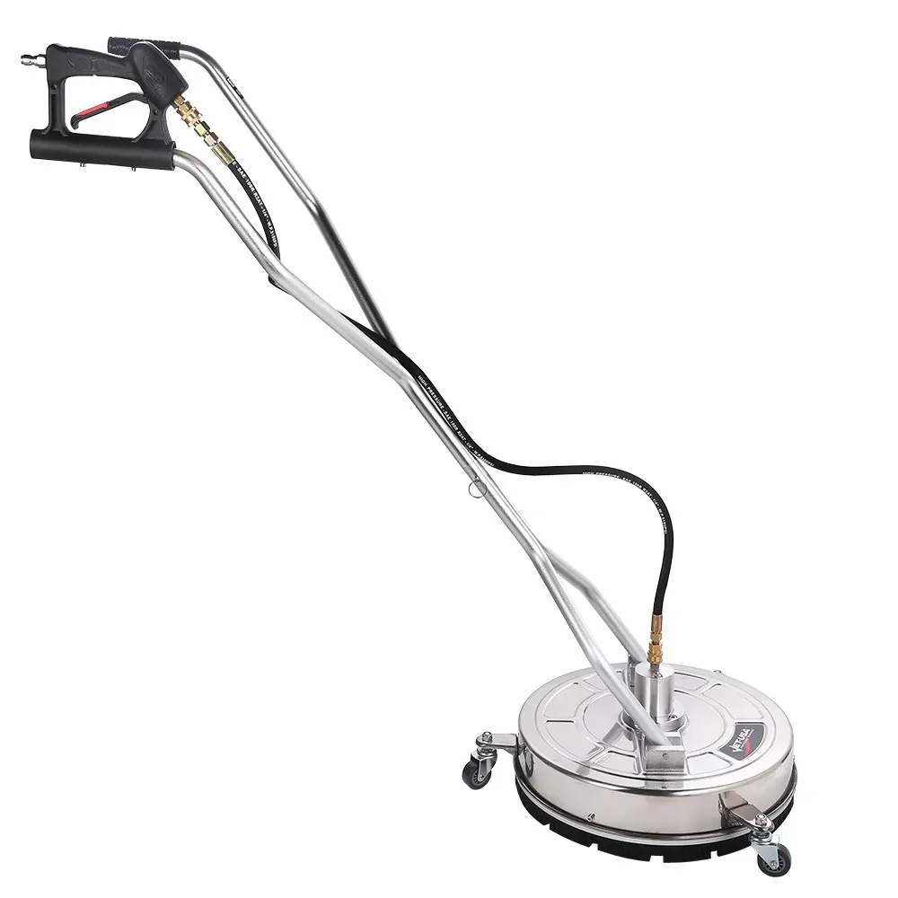 Jet-USA 18" Stainless Steel Pressure Washer Surface Cleaner with Yoke Handlebar, 3/8" Fitting, For Concrete Driveway Patio Floor Jet-USA 18" Stainless Steel Pressure Washer Surface Cleaner with Yoke Handlebar, 3/8" Fitting, For Concrete Driveway Patio Floor