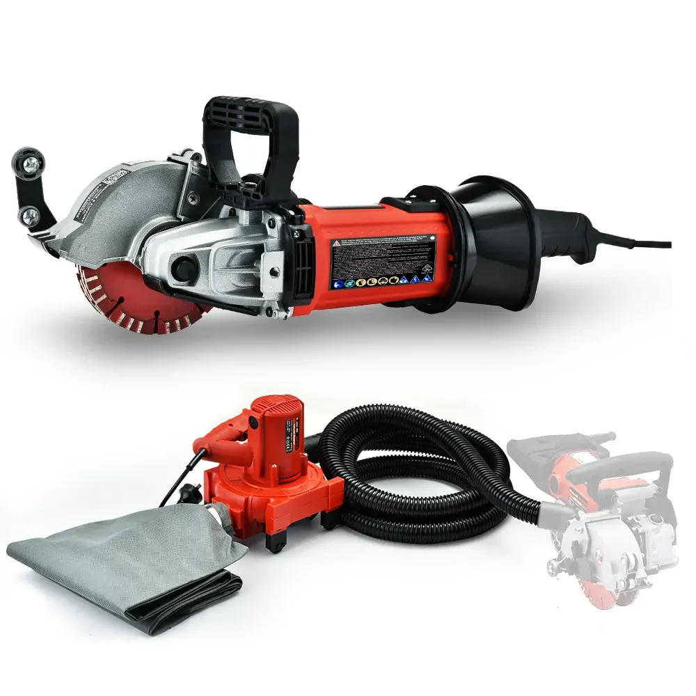 BAUMR-AG Wall Chaser and Vacuum Combo Concrete Chasing Machine Dust Collector BAUMR-AG Wall Chaser and Vacuum Combo Concrete Chasing Machine Dust Collector