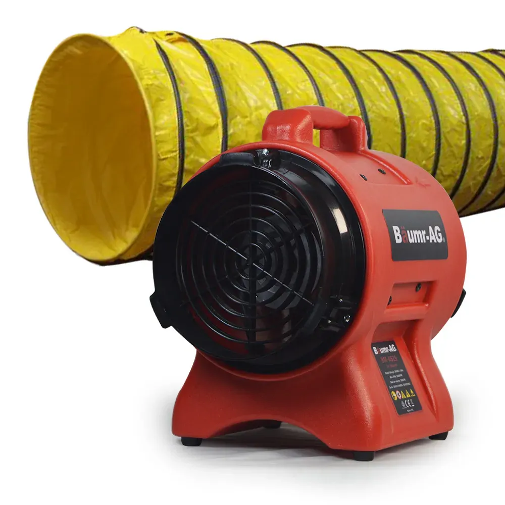 Baumr-AG 200mm (8 inch) Portable Axial Air Mover Blower Fan with 10m Ventilation Duct Baumr-AG 200mm (8 inch) Portable Axial Air Mover Blower Fan with 10m Ventilation Duct