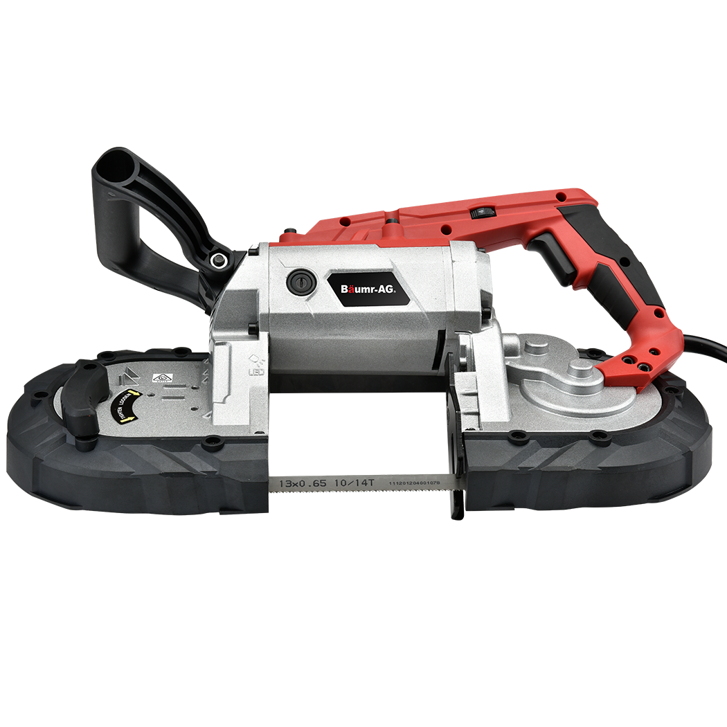 BAUMR-AG Portable Band Saw Cold Cut Metal Cut Off Bandsaw Steel Hand Drop Slicer Cutter Chop BAUMR-AG Portable Band Saw Cold Cut Metal Cut Off Bandsaw Steel Hand Drop Slicer Cutter Chop