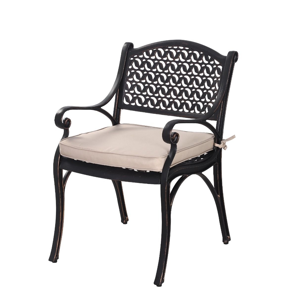 Cherise Cast Aluminium Chairs with Cushions (1 pair) Cherise Cast Aluminium Chairs with Cushions (1 pair)