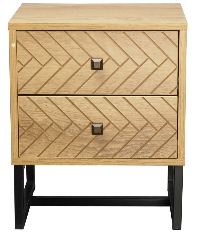 Rutherford Malaga 2 Drawer Bedside Table Rutherford Malaga 2 Drawer Bedside Table
