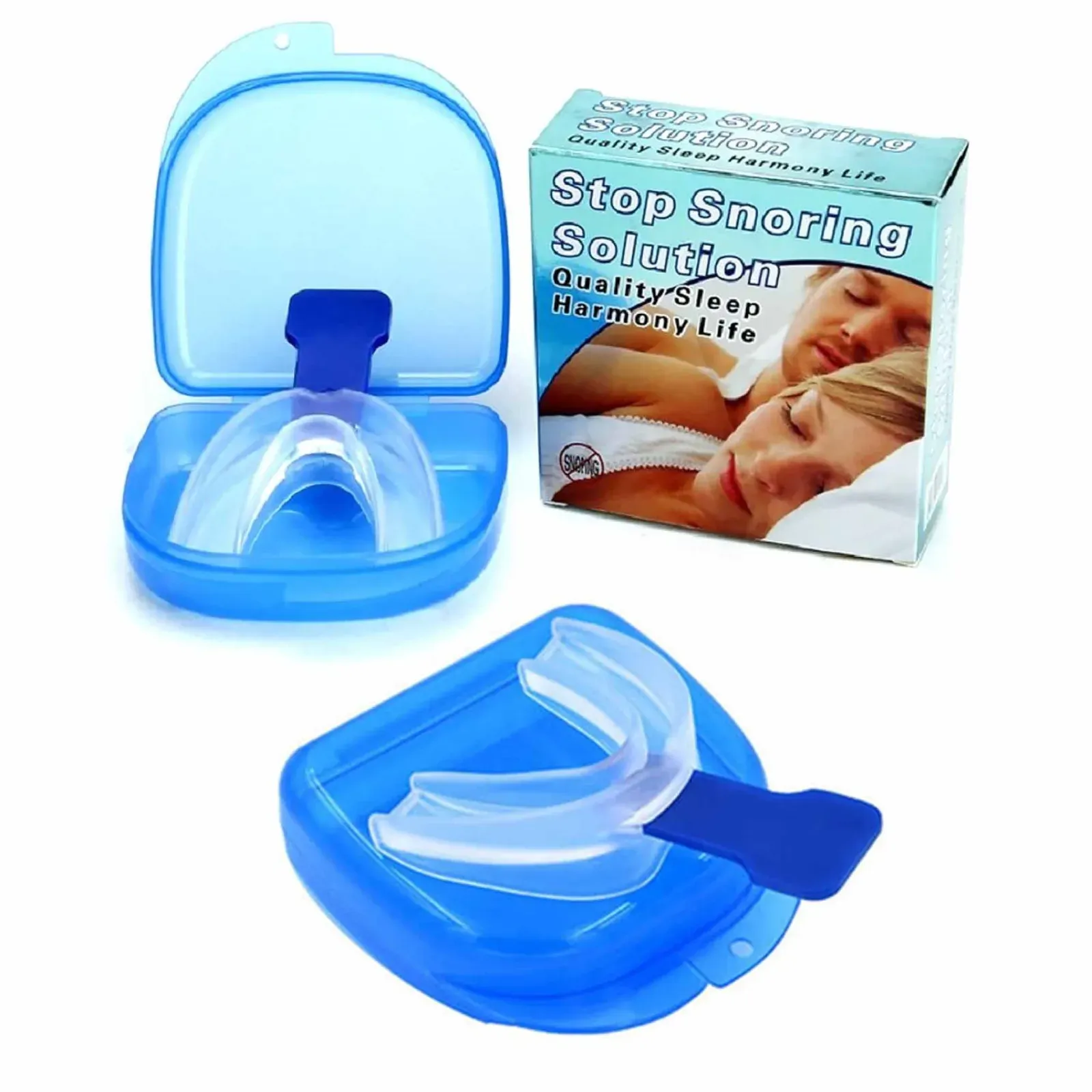 2x Anti Snoring Aid Mouth Guard - Adjustable Mouthguard Sleeping and Breathing 2x Anti Snoring Aid Mouth Guard - Adjustable Mouthguard Sleeping and Breathing