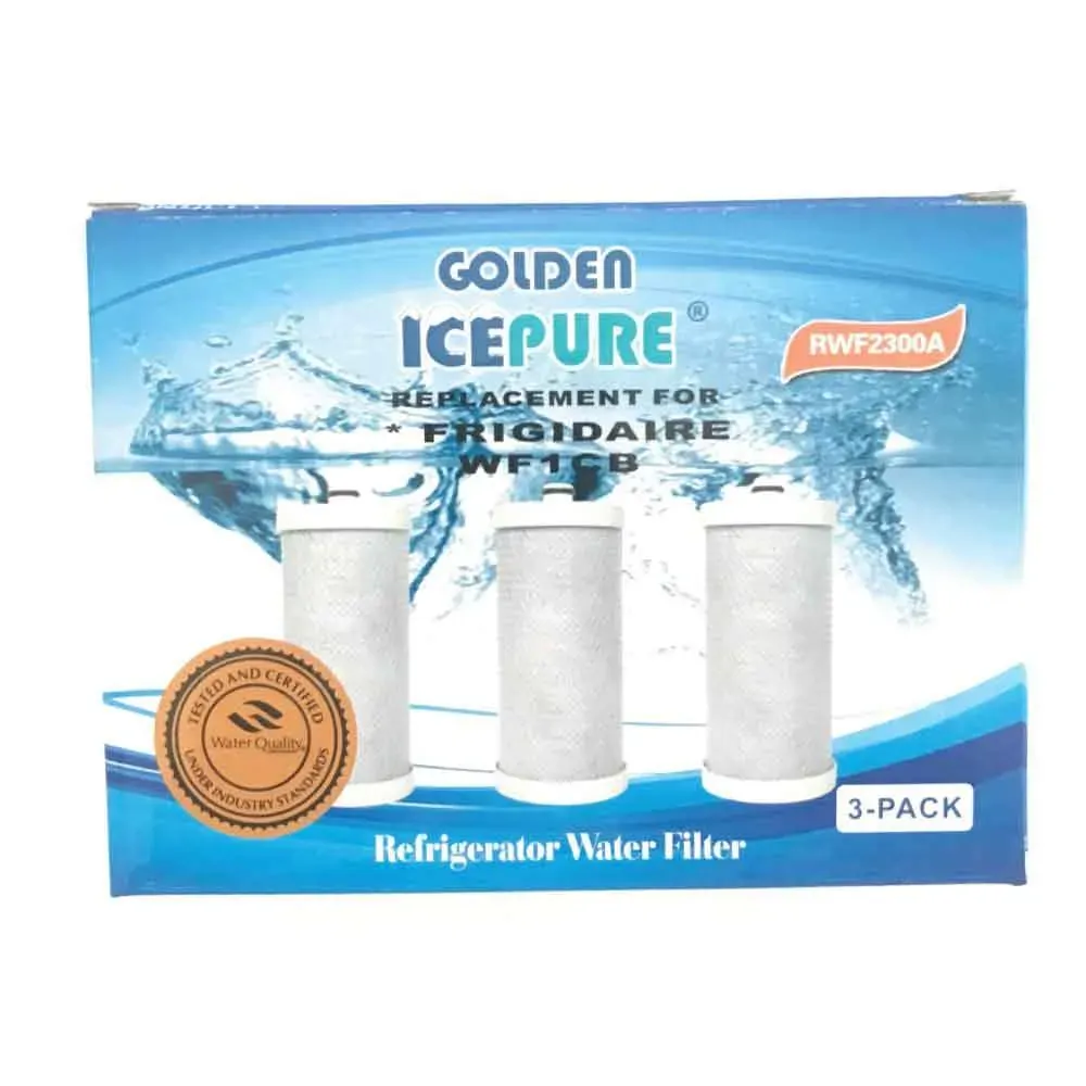 3 Pack Fridge Water Filter Cartridges RWF2300A RFC2300A For Frigidaire WF1CB Kenmore 3 Pack Fridge Water Filter Cartridges RWF2300A RFC2300A For Frigidaire WF1CB Kenmore