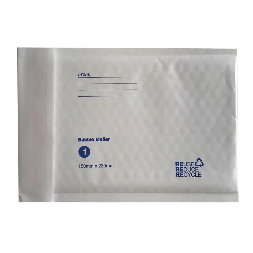 300x Tempest 150x230mm Bubble Mailers No.1 White Padded Eco Mail Bags Envelopes 300x Tempest 150x230mm Bubble Mailers No.1 White Padded Eco Mail Bags Envelopes