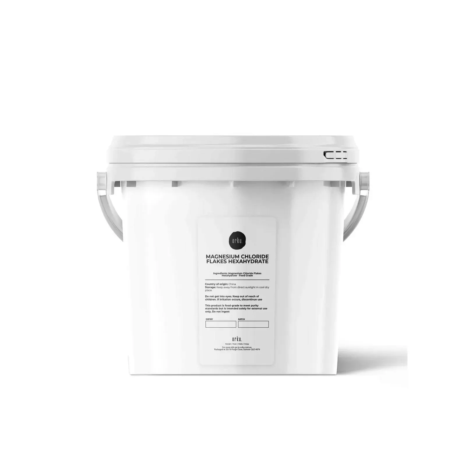 3.8Kg Magnesium Chloride Flakes Hexahydrate Tub - Organic USP Food Grade Salt 3.8Kg Magnesium Chloride Flakes Hexahydrate Tub - Organic USP Food Grade Salt