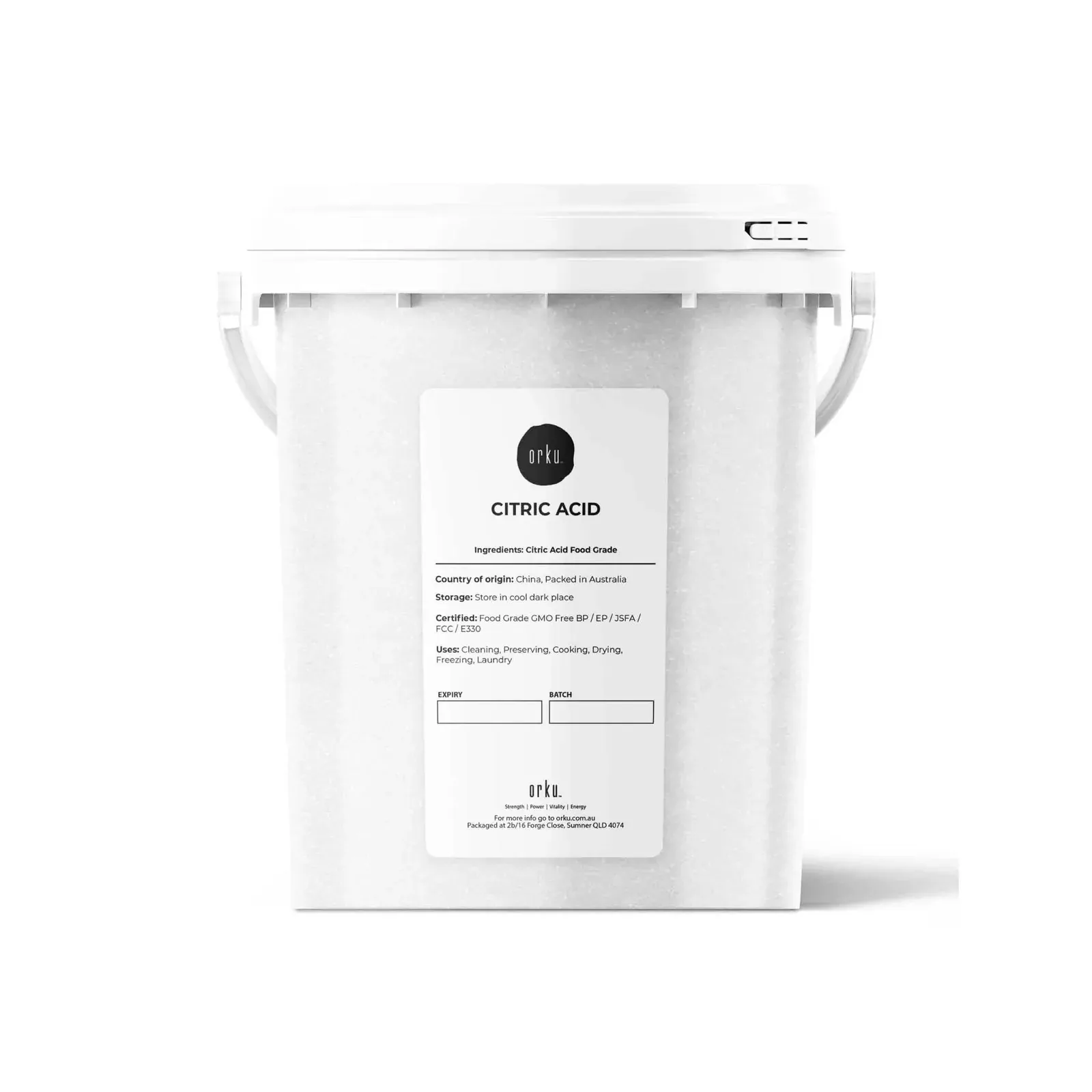 1.2Kg Citric Acid Powder Tub - Food Grade Anhydrous GMO Preservative Free c6h807 1.2Kg Citric Acid Powder Tub - Food Grade Anhydrous GMO Preservative Free c6h807
