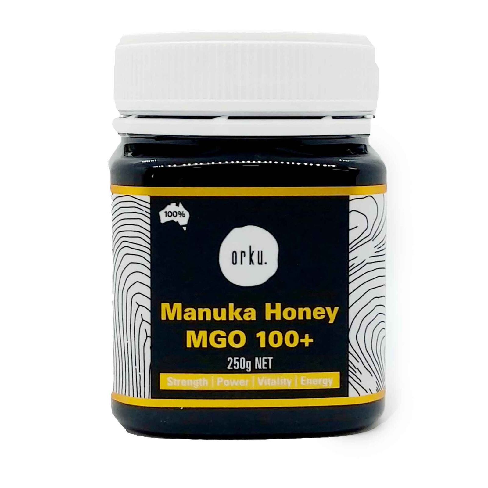 250g MGO 100+ Australian Manuka Honey - 100% Raw Natural Pure Jelly Bush 250g MGO 100+ Australian Manuka Honey - 100% Raw Natural Pure Jelly Bush
