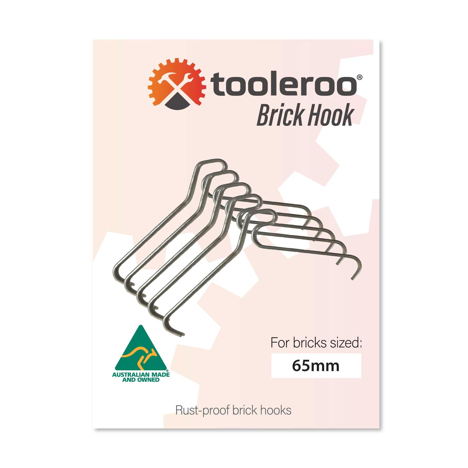 10 Pack 65mm (2.5") Brick Hooks - Wall Crab Clips Hangers For Pictures Plants 10 Pack 65mm (2.5") Brick Hooks - Wall Crab Clips Hangers For Pictures Plants