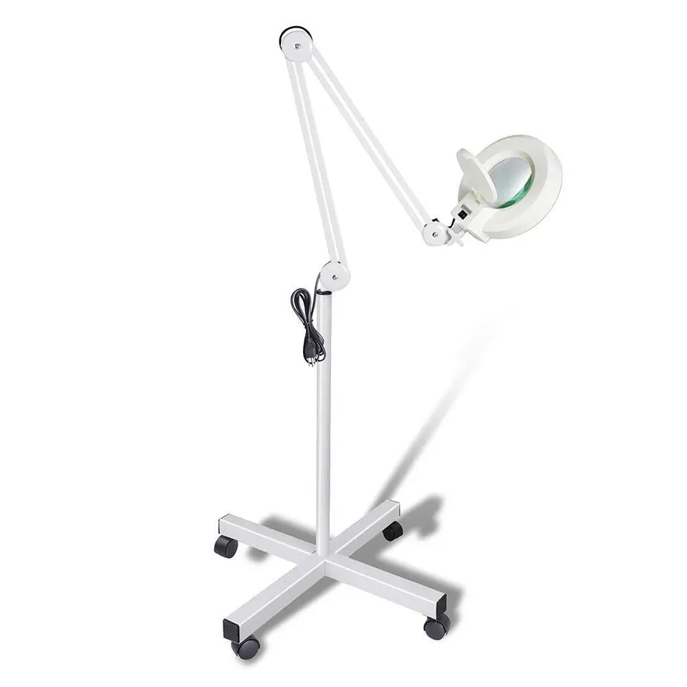 5x Magnifying Lamp Fluorescent Salon Light Glass Beauty Floor Stand Magnifier 5x Magnifying Lamp Fluorescent Salon Light Glass Beauty Floor Stand Magnifier