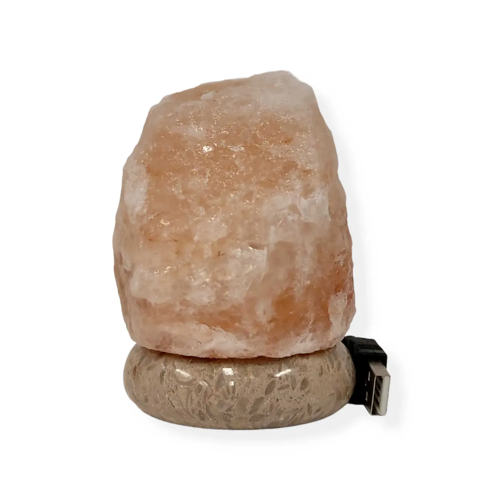 USB Himalayan Salt Lamp - Mini Natural Rock Shape Pink Crystal Rock Marble Light USB Himalayan Salt Lamp - Mini Natural Rock Shape Pink Crystal Rock Marble Light