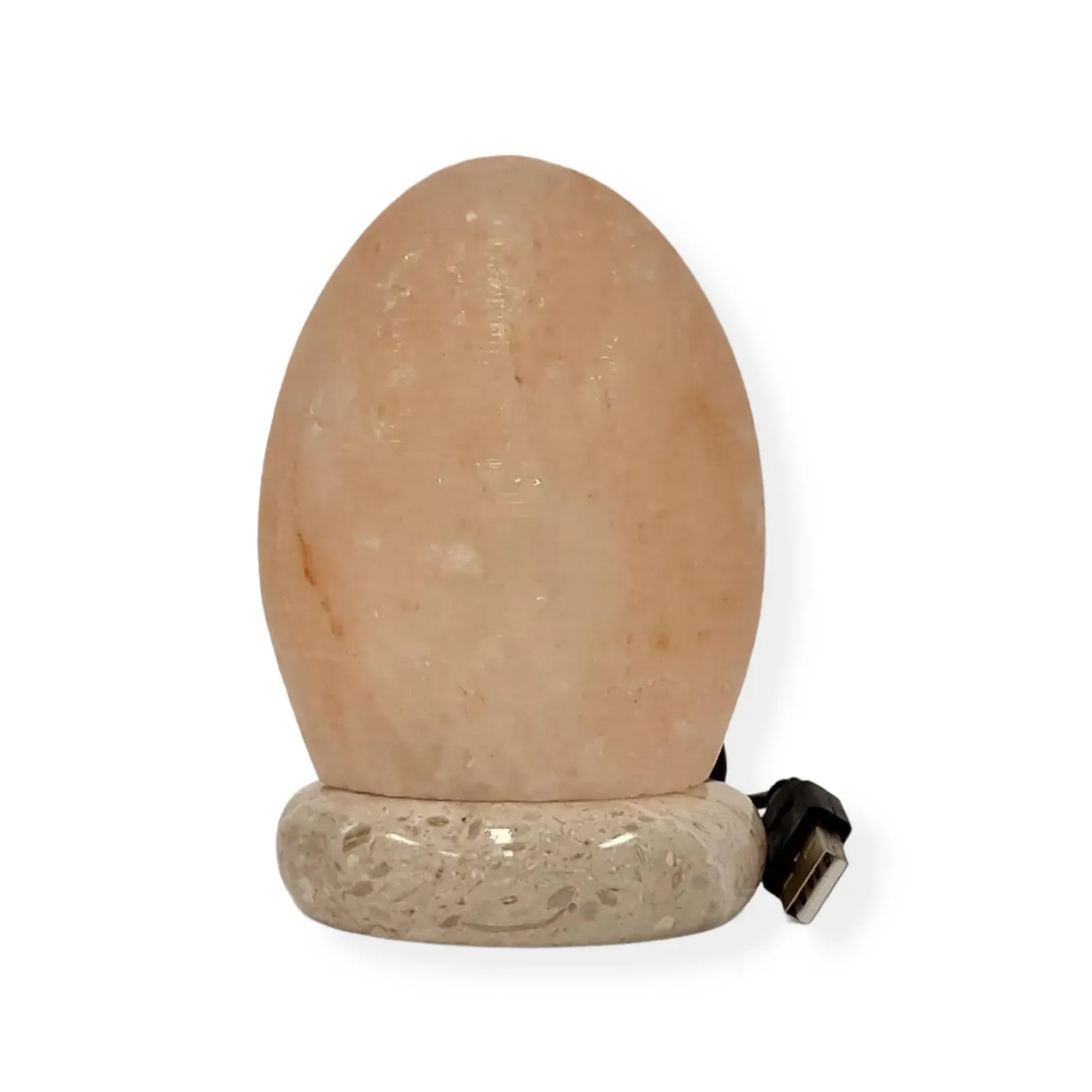 USB Himalayan Salt Lamp - Egg Cone Carved Shape Pink Crystal Rock LED Light USB Himalayan Salt Lamp - Egg Cone Carved Shape Pink Crystal Rock LED Light