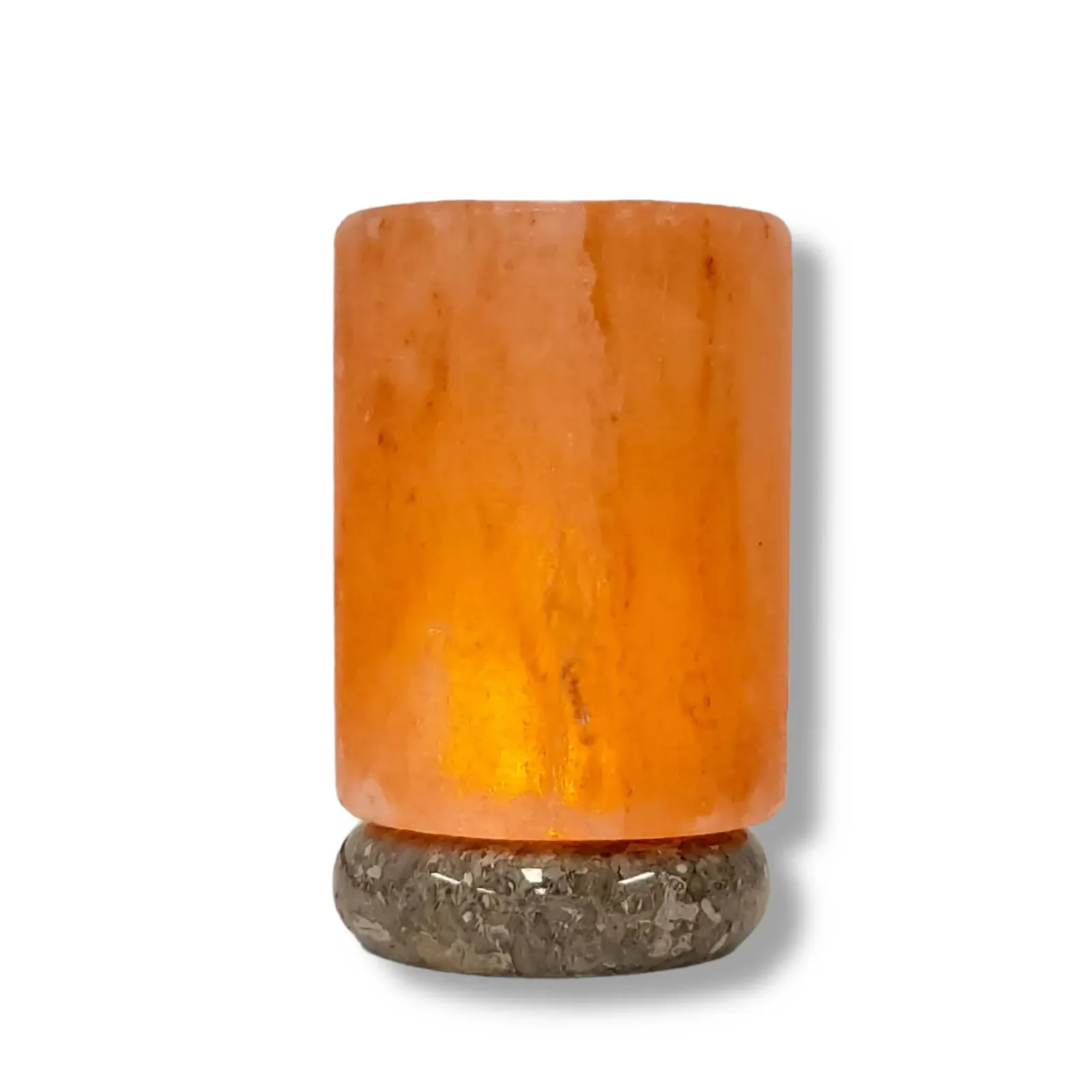USB Himalayan Salt Lamp - Cylinder Carved Shape Pink Crystal Rock LED Light USB Himalayan Salt Lamp - Cylinder Carved Shape Pink Crystal Rock LED Light