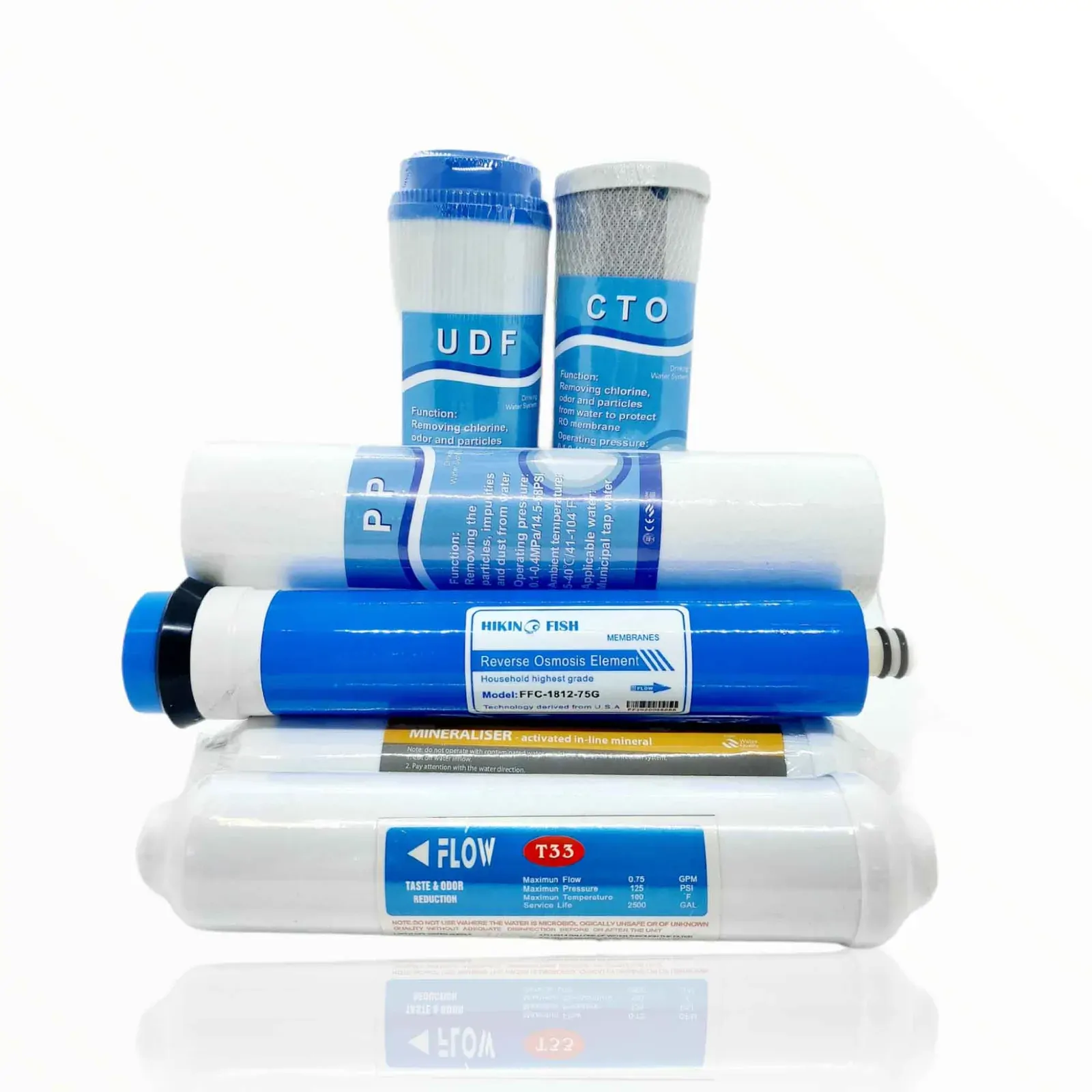 6 Stage RO Water Filter Cartridge Replacement Pack Reverse Osmosis Home System 6 Stage RO Water Filter Cartridge Replacement Pack Reverse Osmosis Home System