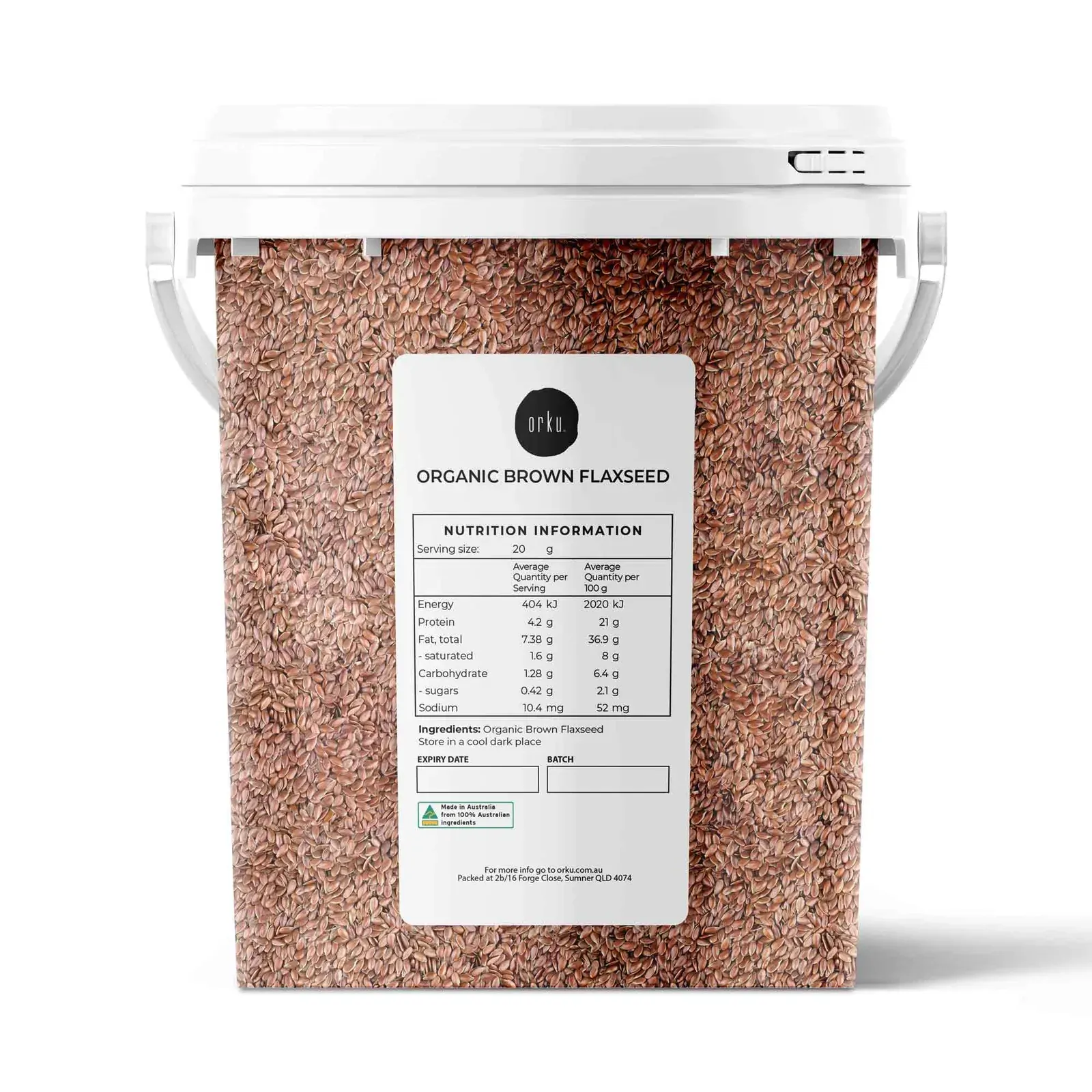 800g Organic Brown Linseed Flaxseed Tub Whole Flax Seed Non GMO Omega3 6 Fibre 800g Organic Brown Linseed Flaxseed Tub Whole Flax Seed Non GMO Omega3 6 Fibre