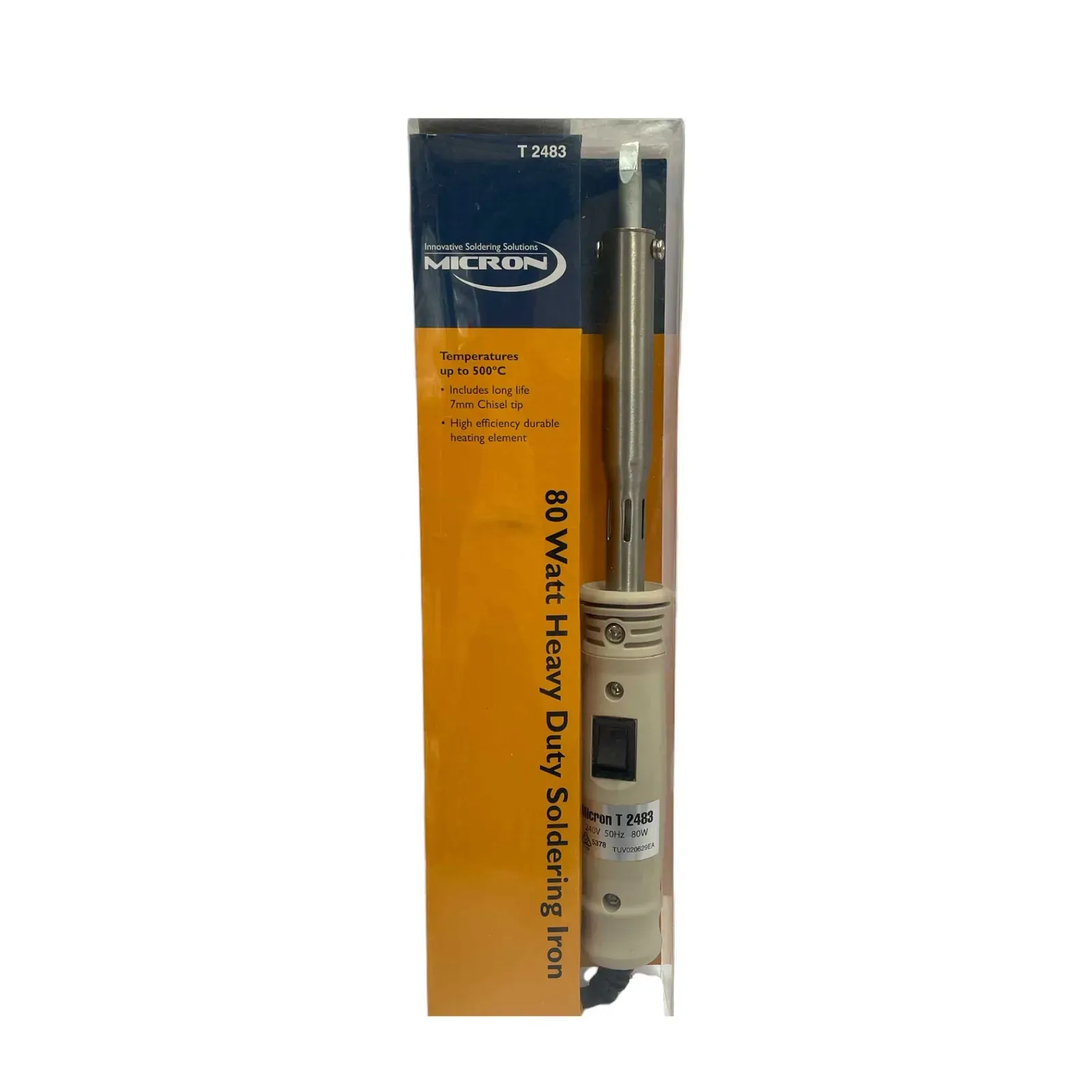 80W Soldering Iron Pencil - 7mm Chisel Tip Heavy Duty Comfortable Durable Design 80W Soldering Iron Pencil - 7mm Chisel Tip Heavy Duty Comfortable Durable Design