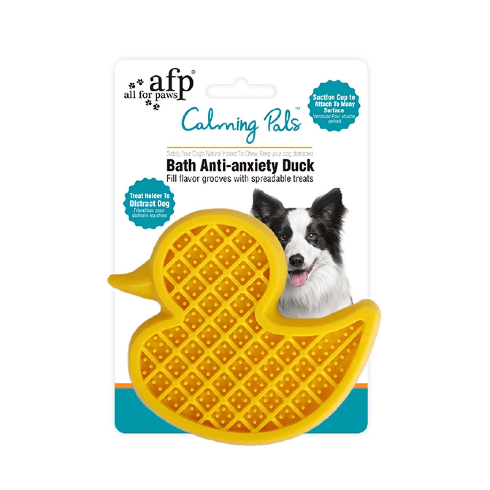 Dog Bath Time Calming Lick Mat - Suction Duck - Food Treat Feeder Dog Bath Time Calming Lick Mat - Suction Duck - Food Treat Feeder