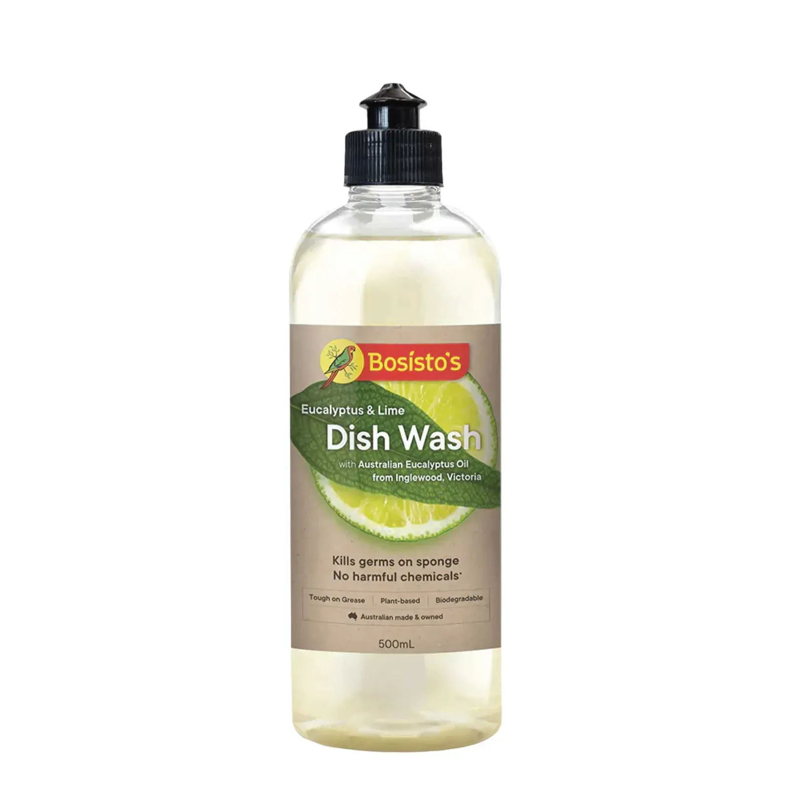 500ml Dish Wash Liquid Lime Eucalyptus Plant Based Dishwashing Soap Bosistos 500ml Dish Wash Liquid Lime Eucalyptus Plant Based Dishwashing Soap Bosistos