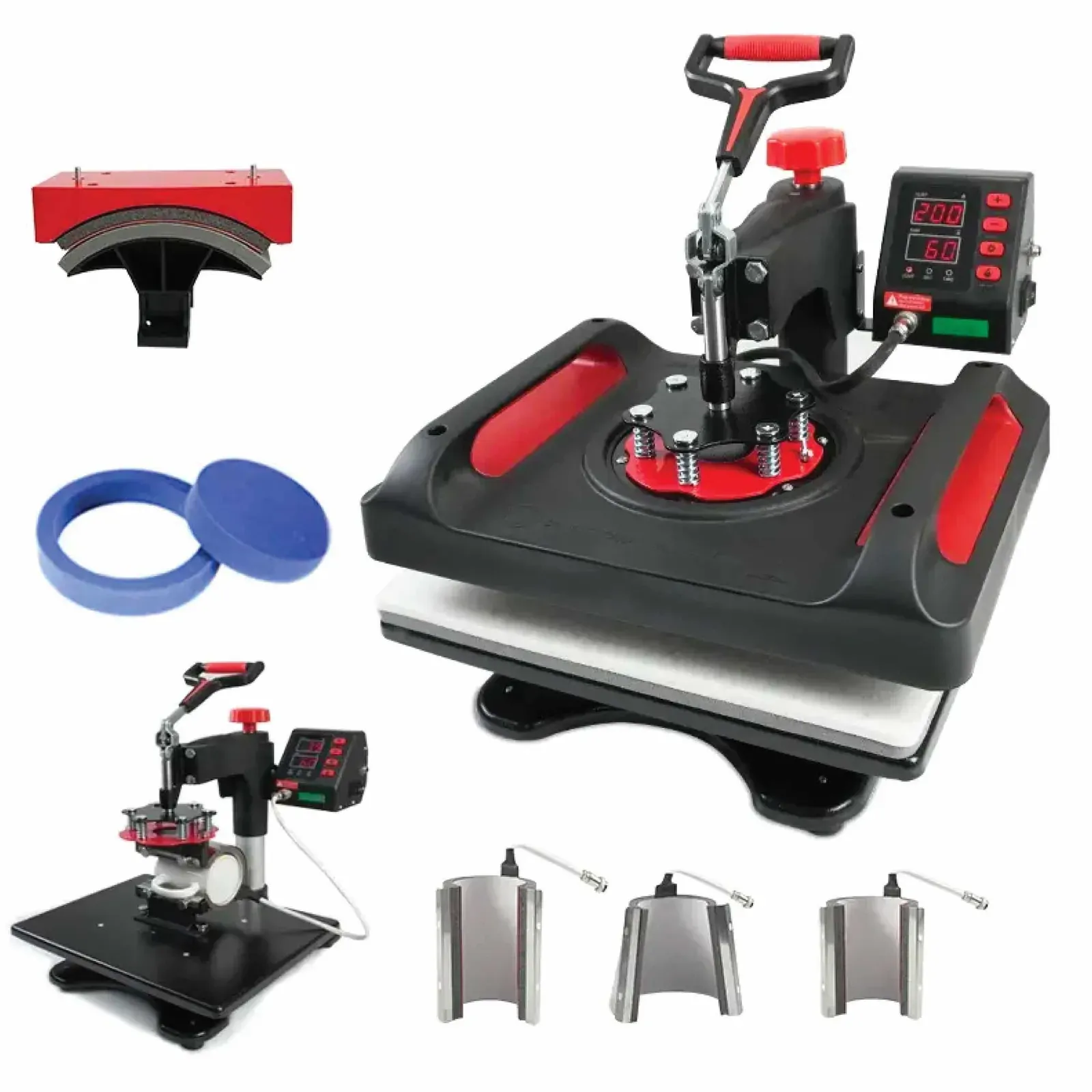 8 in 1 Combo Heat Press - DIY Hobby Craft Logo Transfer HVT Sublimation Printing 8 in 1 Combo Heat Press - DIY Hobby Craft Logo Transfer HVT Sublimation Printing