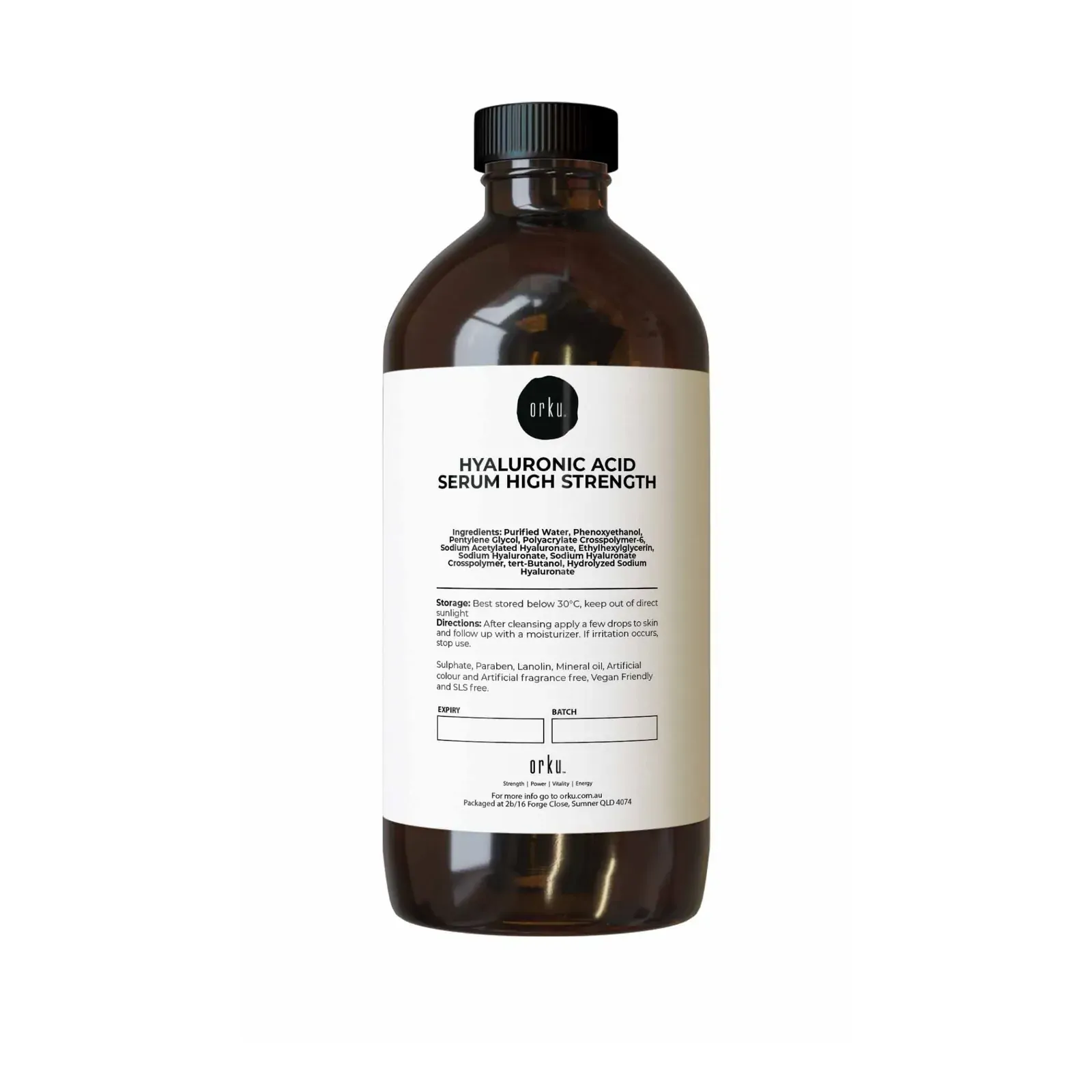 500ml Hyaluronic Acid Serum - High Strength Bulk Cosmetic Face Skin Care 500ml Hyaluronic Acid Serum - High Strength Bulk Cosmetic Face Skin Care