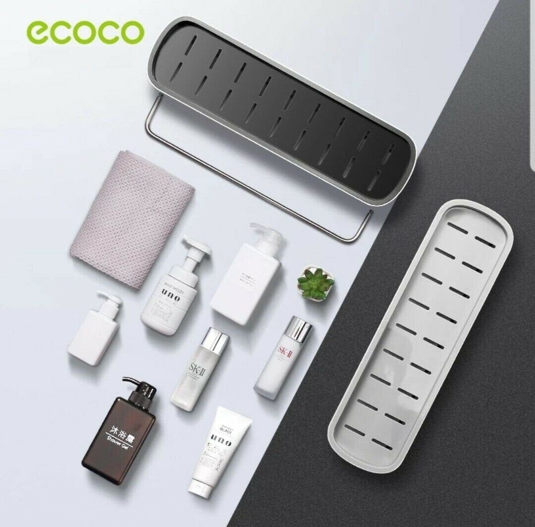 Bathroom Shelves Organizer Wall Mount Home Towel shelf Shampoo Rack With Towel Bar Storage Rack Bathroom Accessories 2xTape Only Bathroom Shelves Organizer Wall Mount Home Towel shelf Shampoo Rack With Towel Bar Storage Rack Bathroom Accessories 2xTape Only