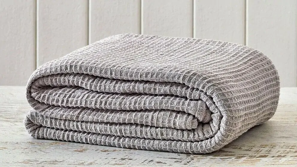 Organic Cotton Waffle Woven Blanket Organic Cotton Waffle Woven Blanket