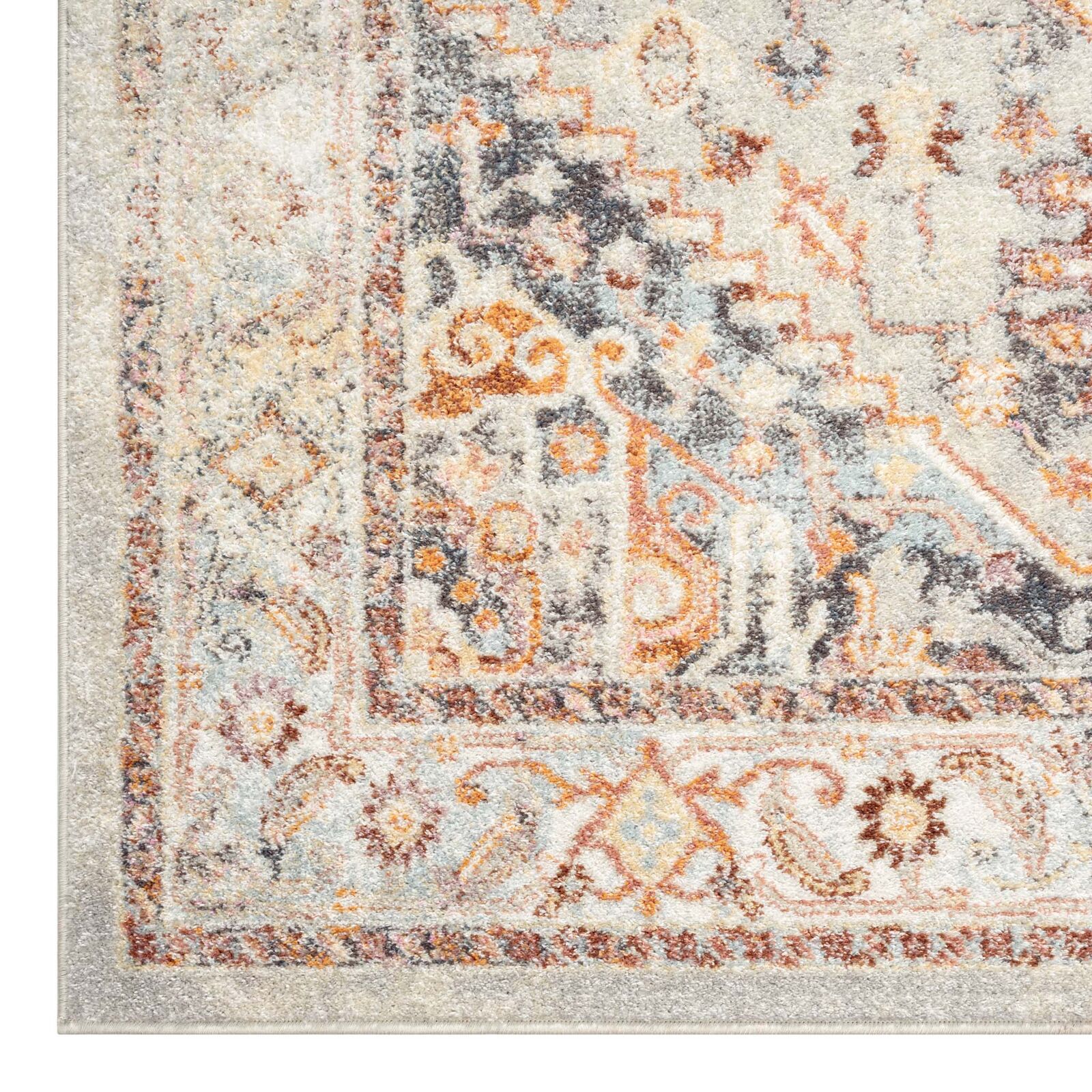 Ornate Persian Vintage Rug - Grey - 160x230 Ornate Persian Vintage Rug - Grey - 160x230