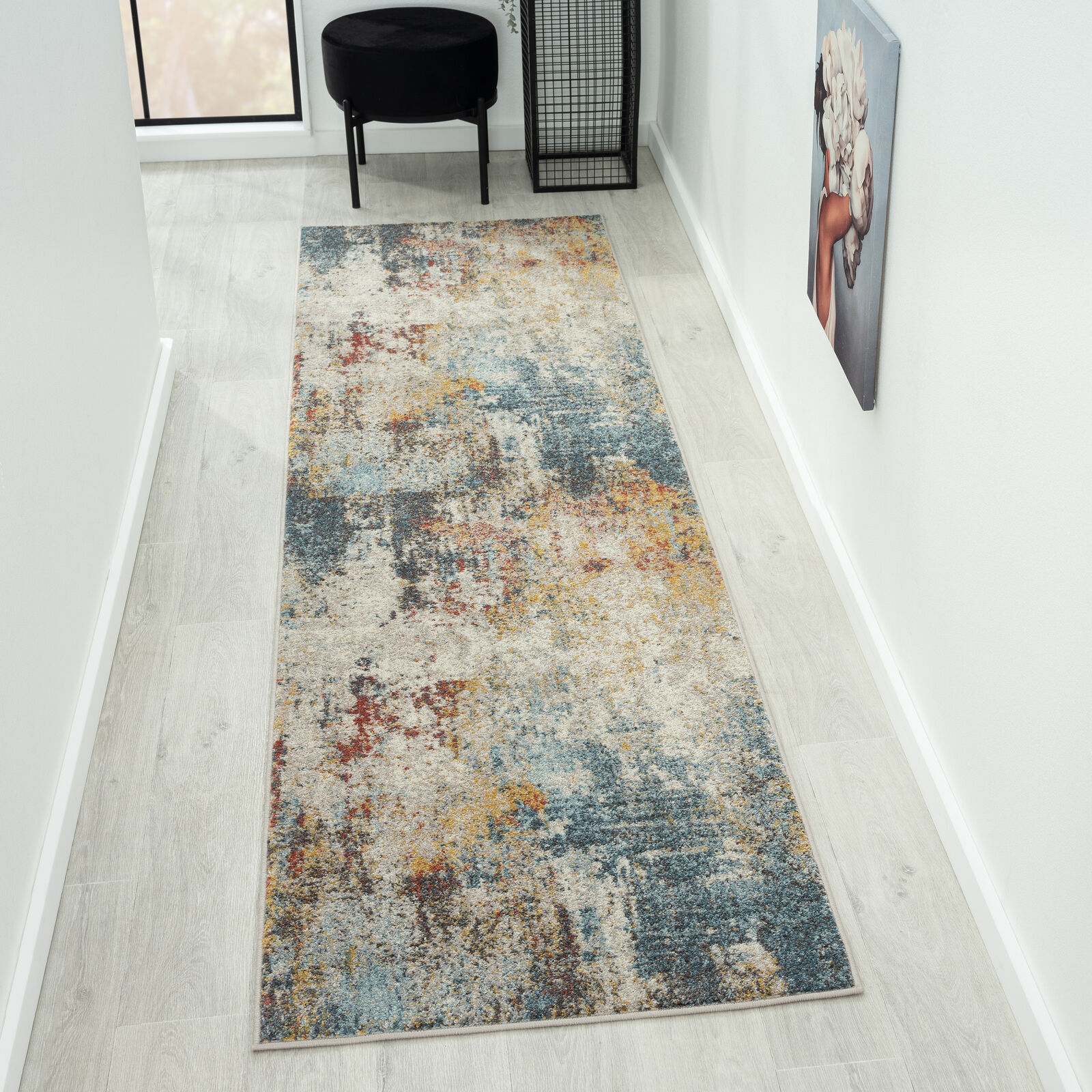 Oriental Multi Hues Rug - Multi - 80x300 Oriental Multi Hues Rug - Multi - 80x300