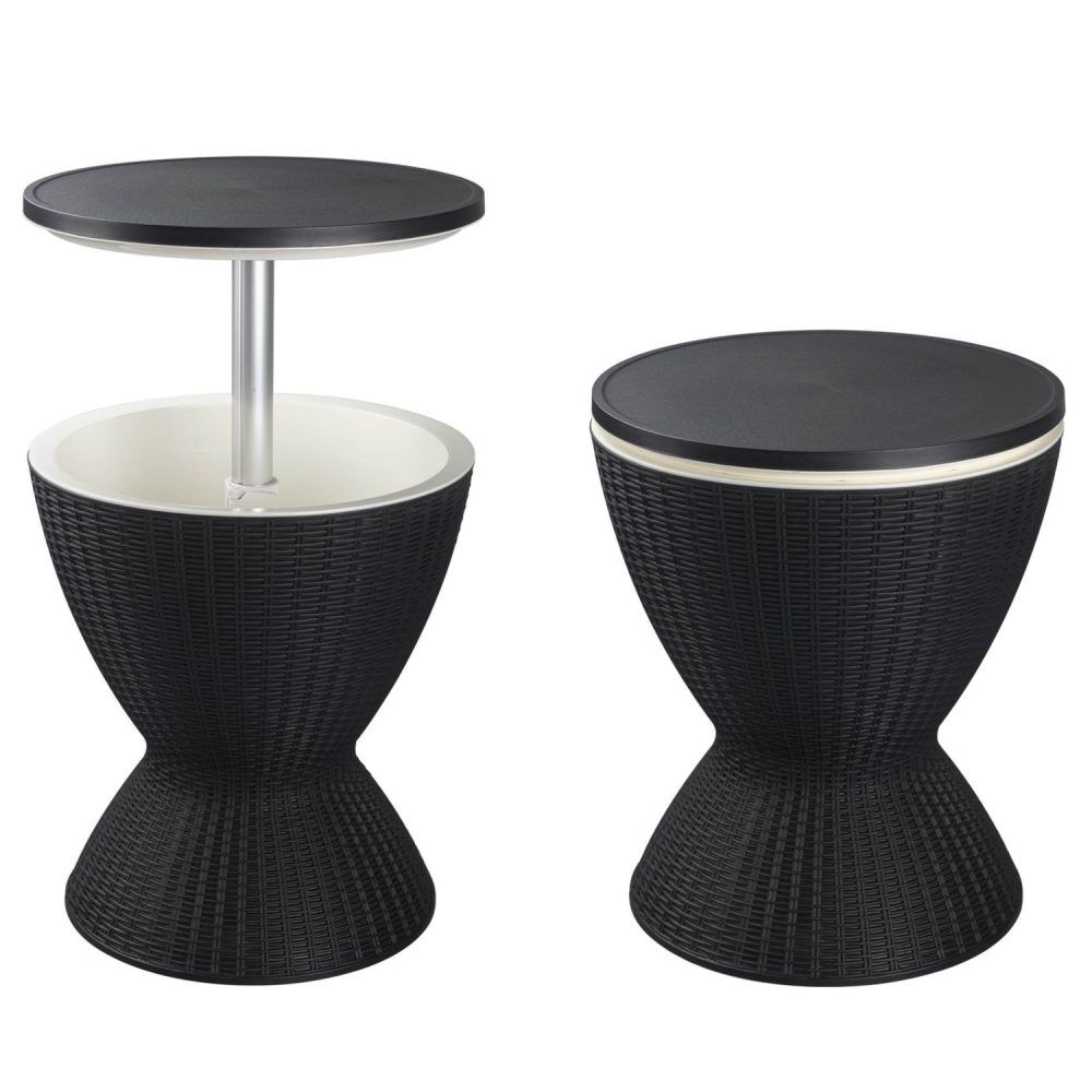 Garden Ice Cooler Table (Black) Garden Ice Cooler Table (Black)