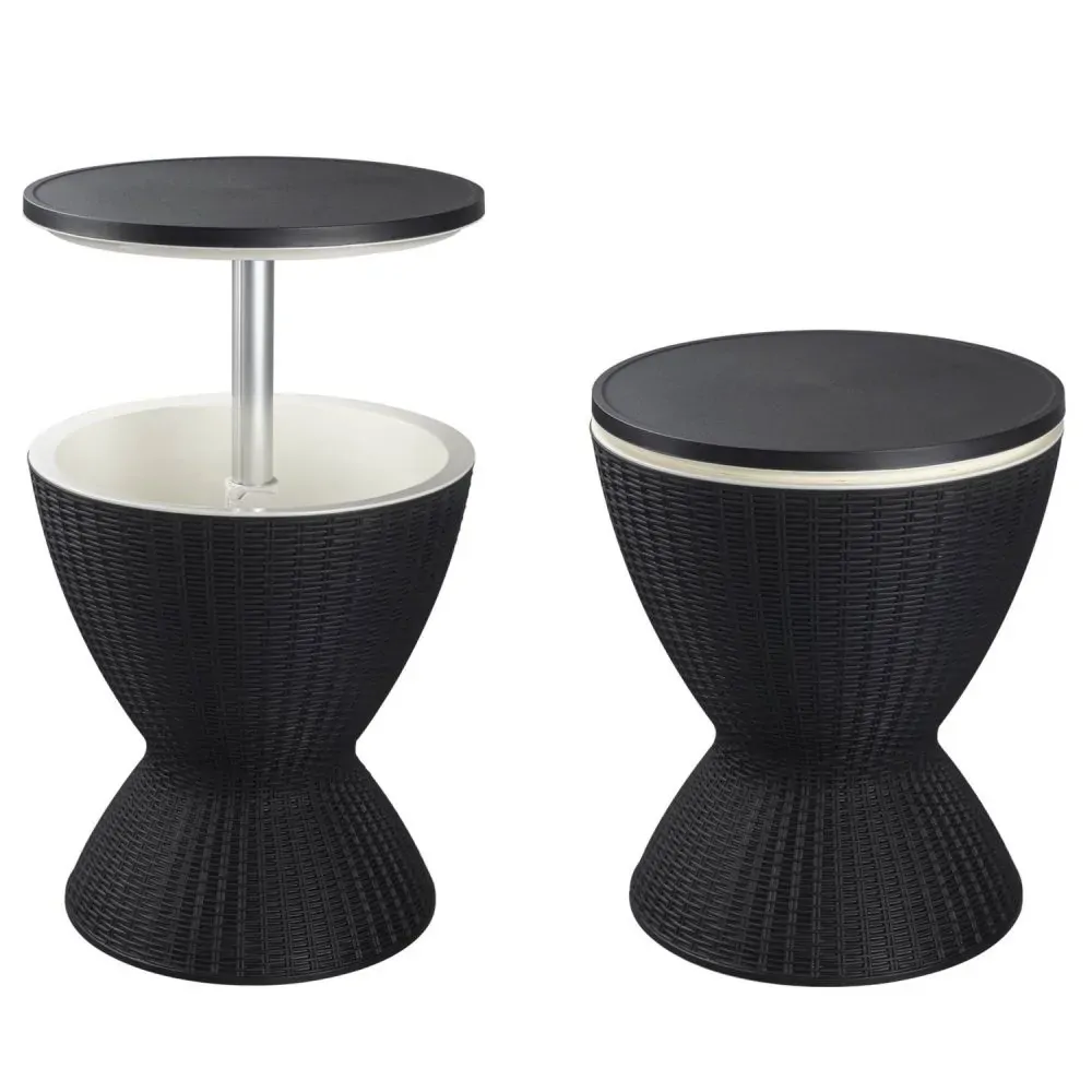 Garden Ice Cooler Table (Black) Garden Ice Cooler Table (Black)