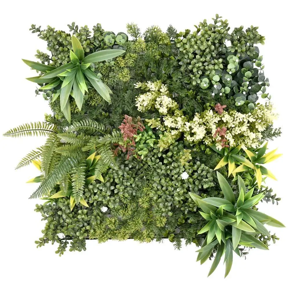 12 Artificial Plant Wall Grass Panels Vertical Garden Foliage Tile Fence 50X50 CM 12 Artificial Plant Wall Grass Panels Vertical Garden Foliage Tile Fence 50X50 CM